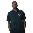 thumbnail image 1 of Men's MSX by Michael Strahan Navy Houston Texans Baseline Raglan Polo, 1 of 3
