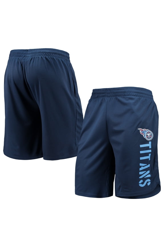 Men's MSX by Michael Strahan Navy Tennessee Titans Training Shorts