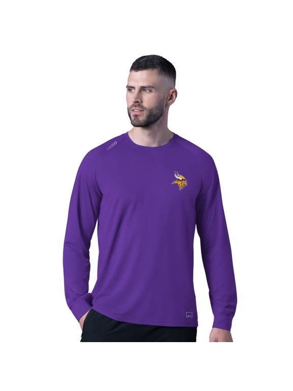 Men's MSX by Michael Strahan Purple Minnesota Vikings Forward Long-Sleeve T-Shirt