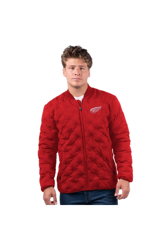 Men's MSX by Michael Strahan Red Detroit Red Wings Persistence Quilted Full-Zip Jacket