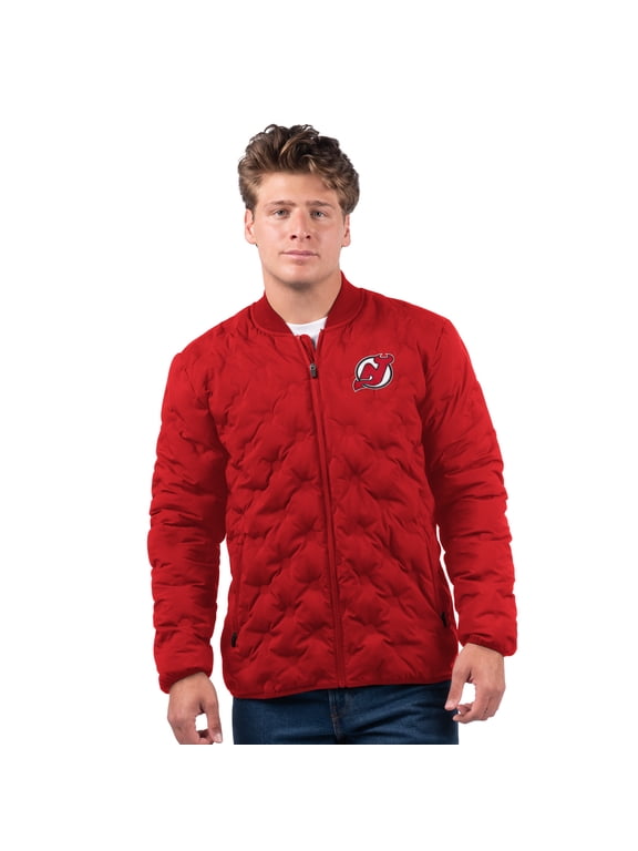 Men's MSX by Michael Strahan Red New Jersey Devils Persistence Quilted Full-Zip Jacket