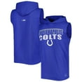 thumbnail image 1 of Men's MSX by Michael Strahan Royal Indianapolis Colts Relay Sleeveless Pullover Hoodie, 1 of 3