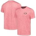 thumbnail image 1 of Men's MSX by Michael Strahan Scarlet San Francisco 49ers Motion Space-Dye T-Shirt, 1 of 3