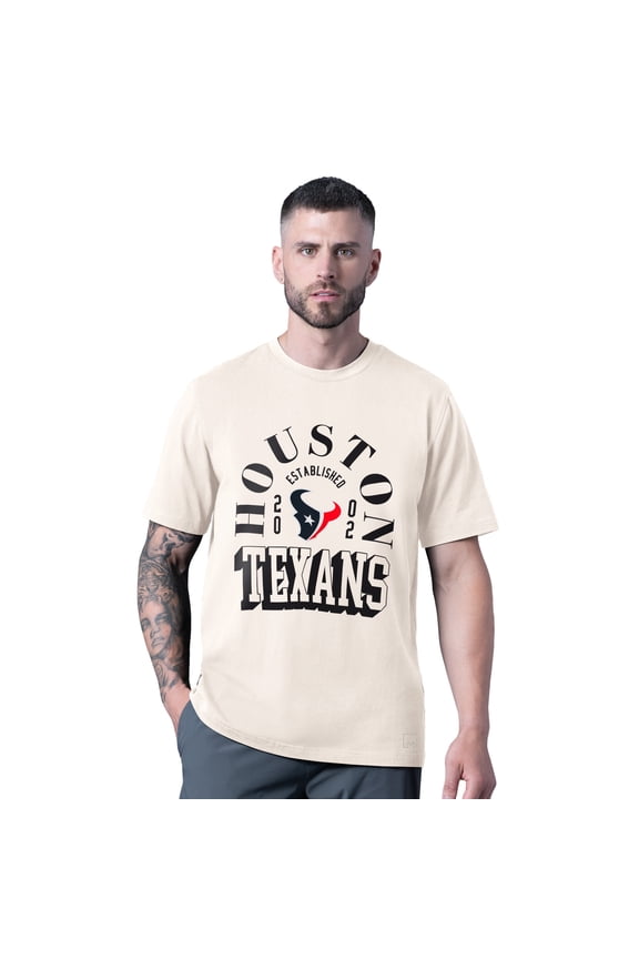 Men's MSX by Michael Strahan White Houston Texans Whiteout Vintage T-Shirt