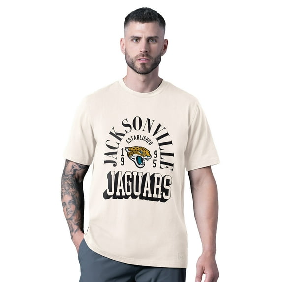Men's MSX by Michael Strahan White Jacksonville Jaguars Whiteout Vintage T-Shirt