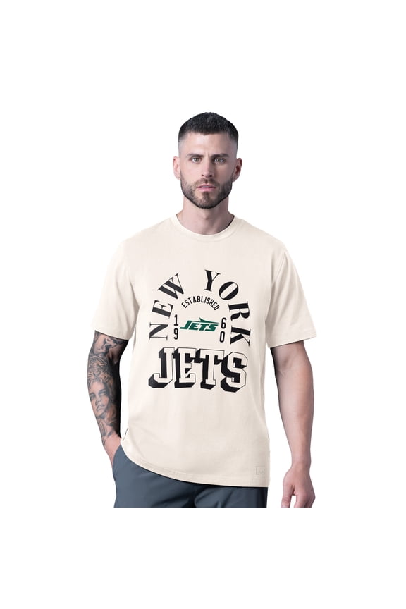 Men's MSX by Michael Strahan White New York Jets Whiteout Vintage T-Shirt