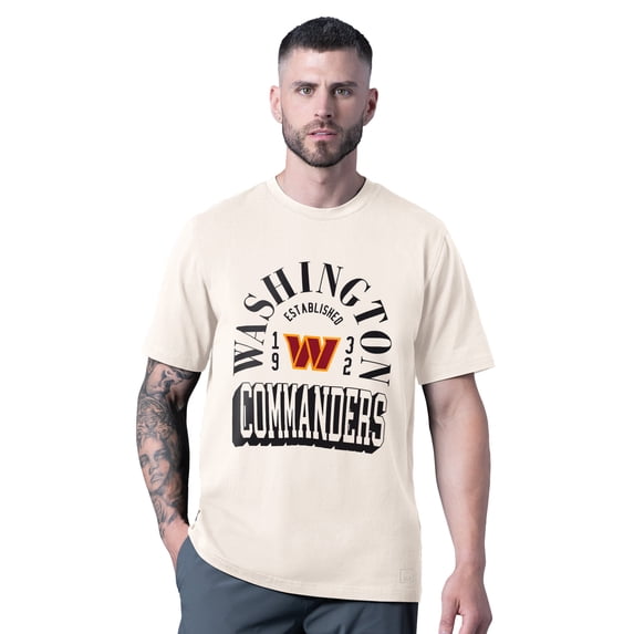 Men's MSX by Michael Strahan White Washington Commanders Whiteout Vintage T-Shirt