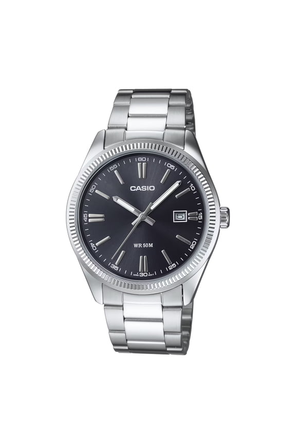 Men's MTP1302D-1A1V Silver Stainless-Steel Quartz Fashion Watch