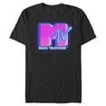 thumbnail image 1 of Men's MTV Airbrush Logo  Graphic Tee Black X Large, 1 of 4