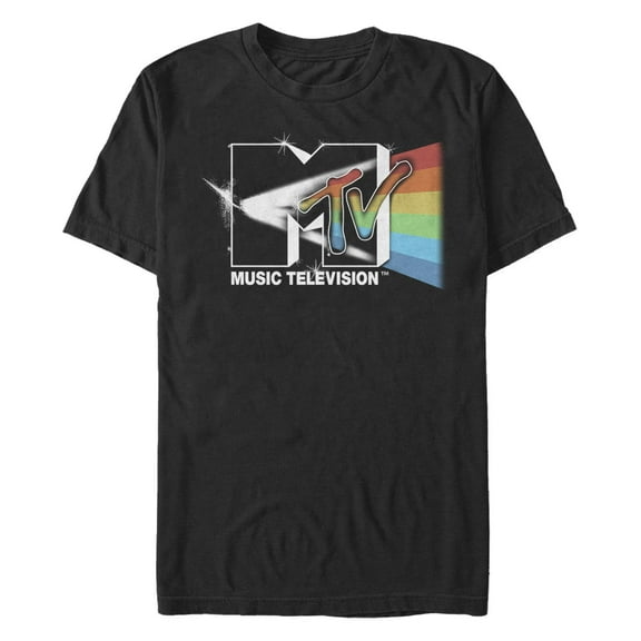 Men's MTV Artistic Rainbow Logo Graphic T-Shirt