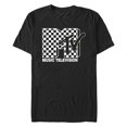thumbnail image 1 of Men's MTV Black and White Checker Logo Graphic T-Shirt, 1 of 4