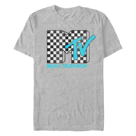 Men's MTV Checkered Logo  Graphic T-Shirt