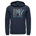 thumbnail image 1 of Men's MTV Checkered Logo Pull Over Hoodie Navy Blue 3X Large, 1 of 3