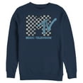 thumbnail image 1 of Men's MTV Checkered Logo  Sweatshirt Navy Blue X Large, 1 of 3