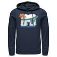 thumbnail image 1 of Men's MTV Christmas Snowman Logo  Pull Over Hoodie Navy Blue X Large, 1 of 3