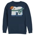thumbnail image 1 of Men's MTV Christmas Snowman Logo  Sweatshirt Navy Blue Small, 1 of 3