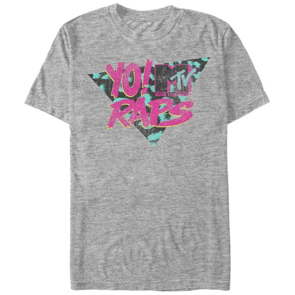 Men's MTV Classic Yo! Raps  Graphic Tee Athletic Heather Large