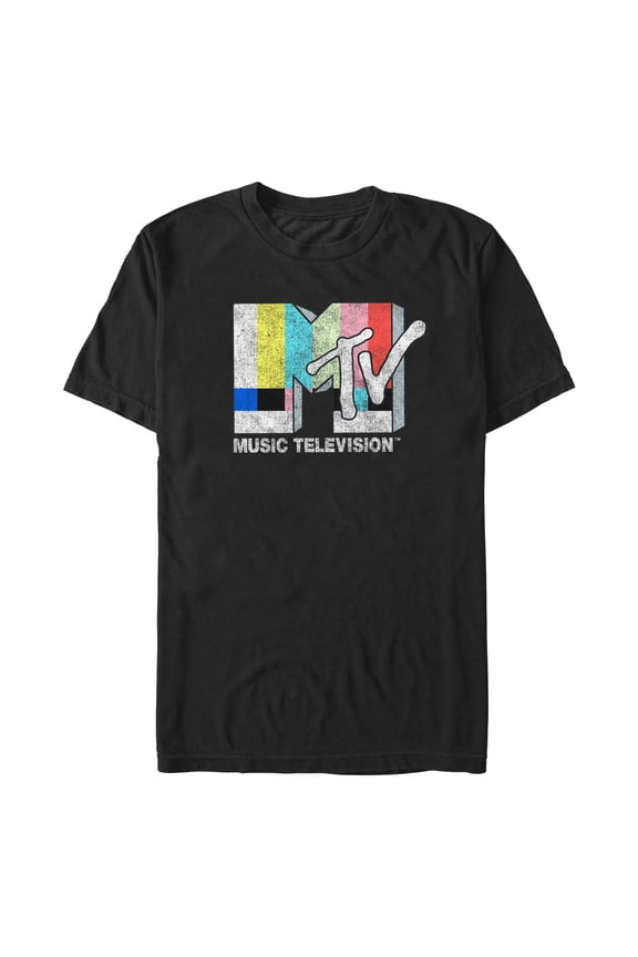 Men's MTV Color Bars Logo Graphic T-Shirt