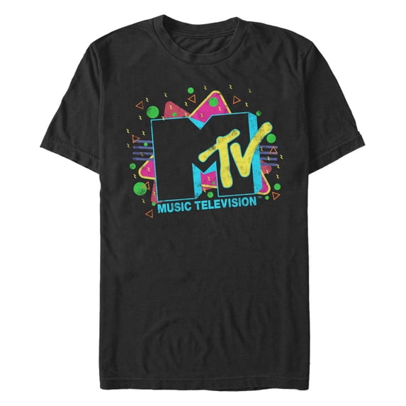 Men's MTV Colorful Laser Party Logo Graphic T-Shirt