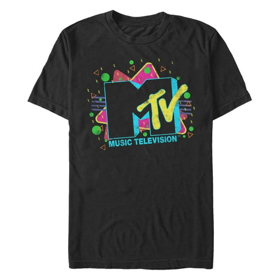 Men's MTV Colorful Laser Party Logo Graphic T-Shirt