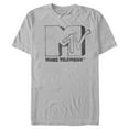 thumbnail image 1 of Men's MTV DIY Logo Graphic Tee Silver Medium, 1 of 3