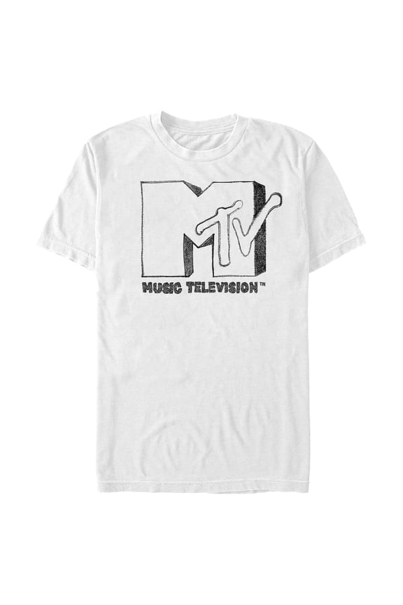 Men's MTV DIY Logo Graphic Tee White Small