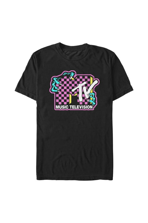 Men's MTV Dragon Checker Logo Graphic T-Shirt