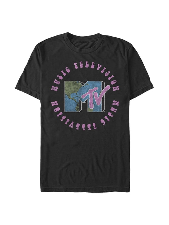 Men's MTV Earth Day Logo Graphic Tee Black 2X Large