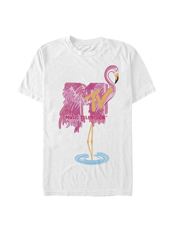 Men's MTV Flamingo Feather Logo Graphic T-Shirt