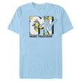 thumbnail image 1 of Men's MTV Flower Logo  Graphic Tee Light Blue Small, 1 of 3