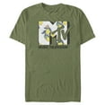 thumbnail image 1 of Men's MTV Flower Logo  Graphic Tee Military Green 3X Large, 1 of 3