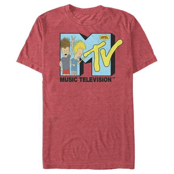 Men's MTV Headbang  Graphic Tee Red Heather 3X Large