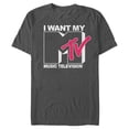 thumbnail image 1 of Men's MTV I Want My Music Television  Graphic Tee Charcoal 3X Large, 1 of 4