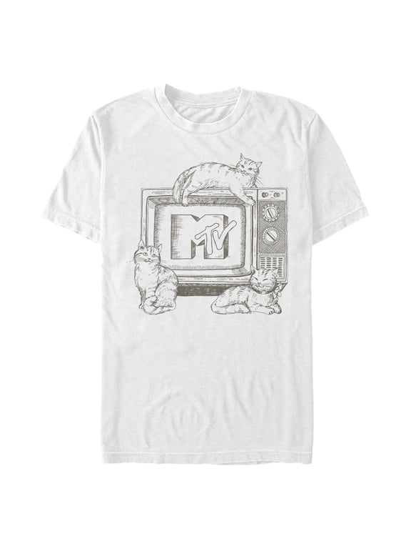 Men's MTV Meow Television Logo Graphic T-Shirt