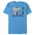 thumbnail image 1 of Men's MTV Paisley Print Logo  Graphic Tee Turquoise 3X Large, 1 of 4