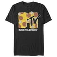 thumbnail image 1 of Men's MTV Pizza Logo  Graphic Tee Black 3X Large, 1 of 4