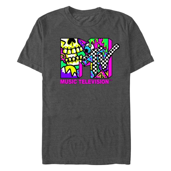 Men's MTV Psychedelic Neon  Graphic T-Shirt
