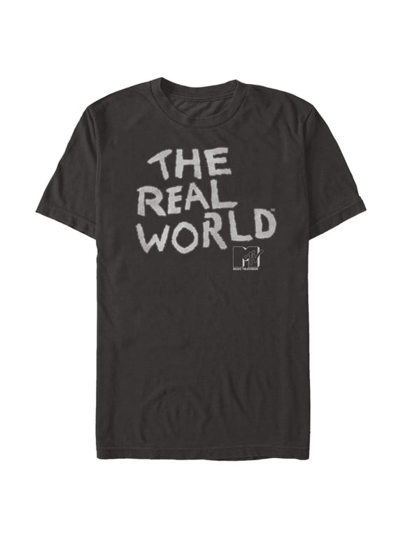 Men's MTV Real World Show Logo Graphic Tee Black 2X Large
