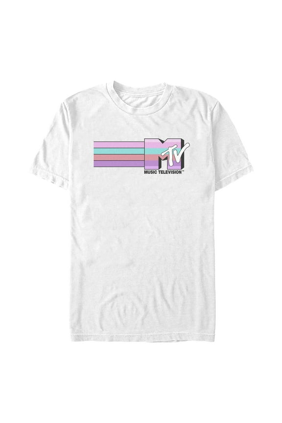 Men's MTV Retro Pink Logo Graphic T-Shirt