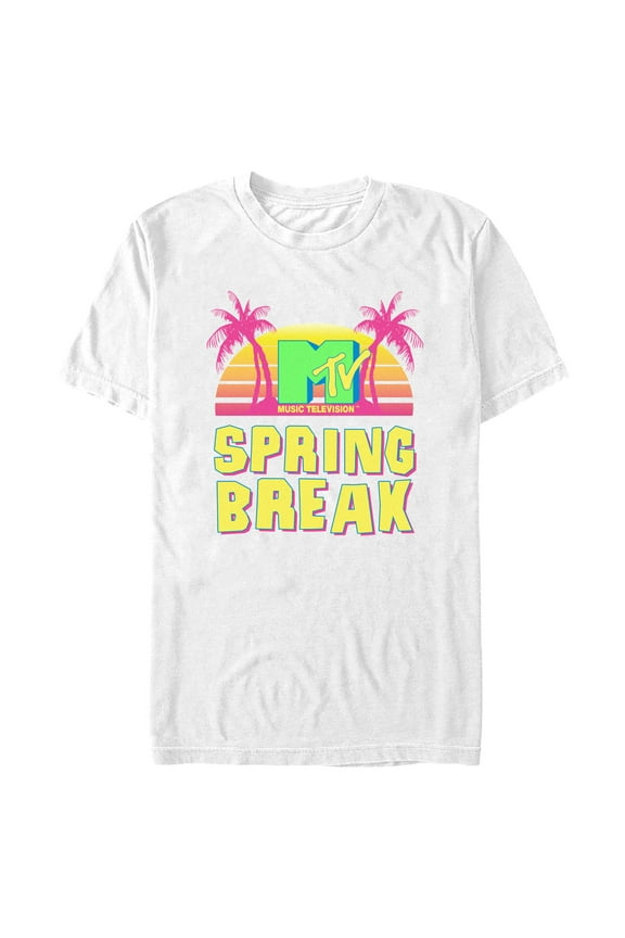 Men's MTV Retro Spring Break Graphic Tee White Small