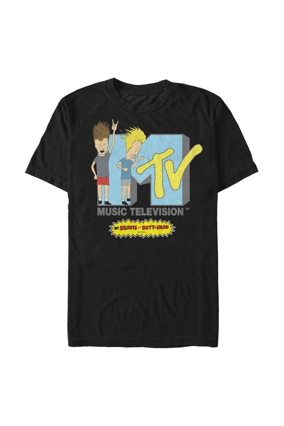 Men's MTV Rock Logo  Graphic Tee Black 4X Large