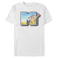 thumbnail image 1 of Men's MTV Shimmery Logo  Graphic Tee White 3X Large, 1 of 4