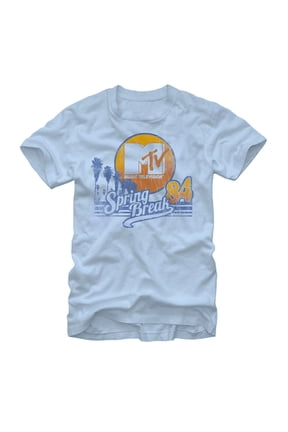 Men's MTV Spring Break 1984 Graphic Tee Light Blue X Large