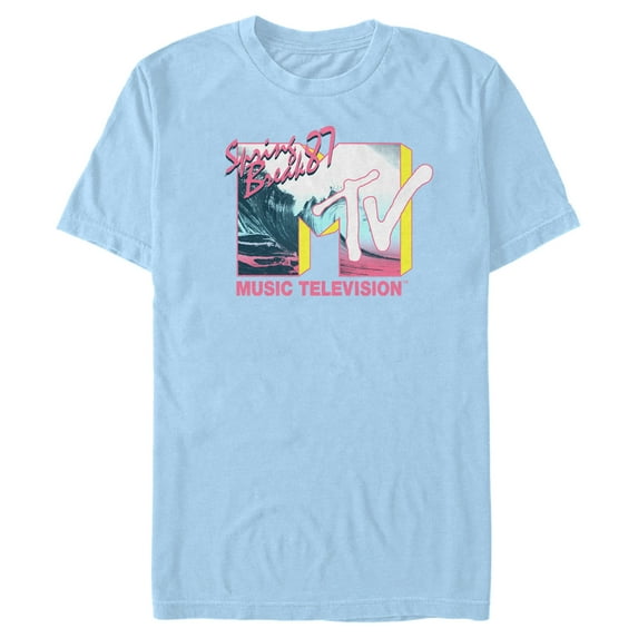 Men's MTV Spring Break 1987 Graphic Tee Light Blue 2X Large
