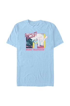 Men's MTV Spring Break 1987 Graphic Tee Light Blue Large