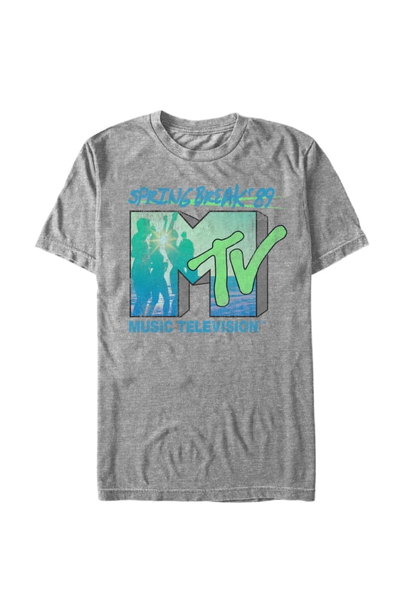 Men's MTV Spring Break 1989 Graphic Tee Athletic Heather Small