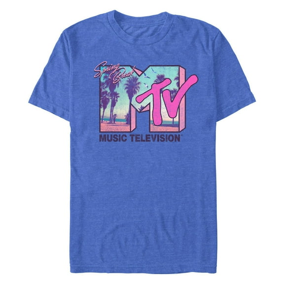 Men's MTV Spring Break Beach Logo  Graphic T-Shirt