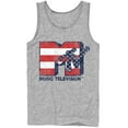 thumbnail image 1 of Men's MTV Stars and Stripes Logo  Tank Top Athletic Heather Large, 1 of 4