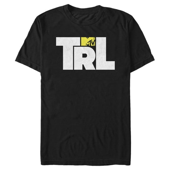 Men's MTV TRL Bold Logo  Graphic Tee Black Large