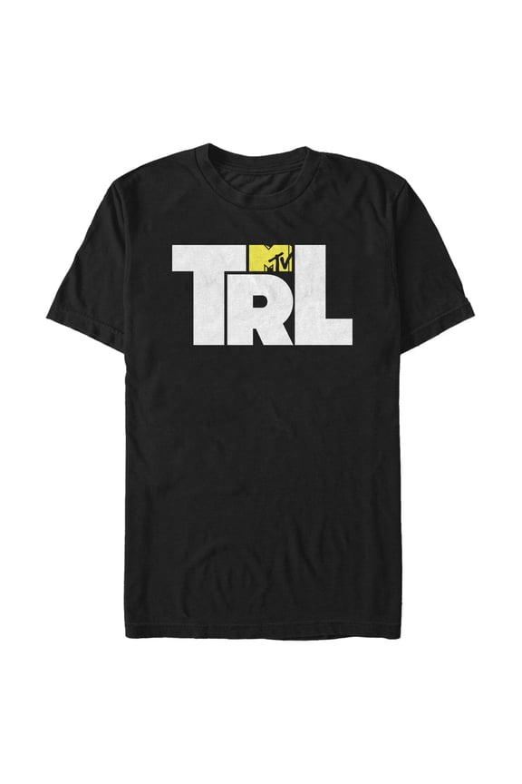Men's MTV TRL Bold Logo Graphic Tee Black Large